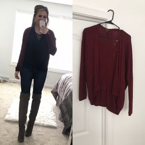 Express distressed cardigan